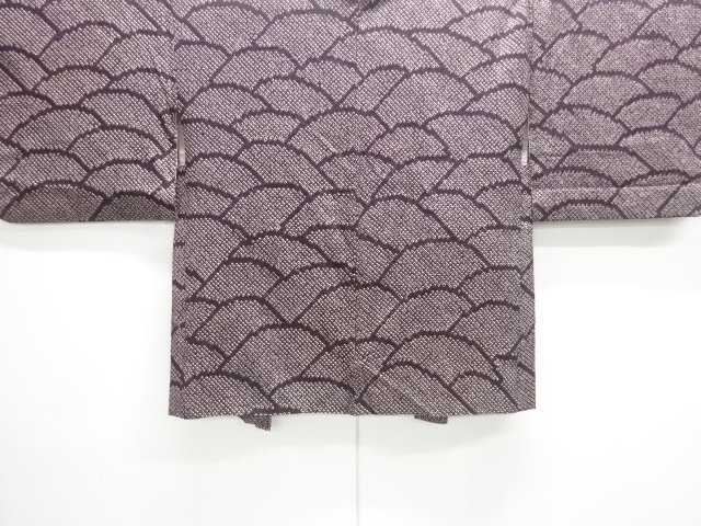 JAPANESE KIMONO / ANTIQUE HAORI / SILK / ALL SHIBORI / ABSTRACT WAVE